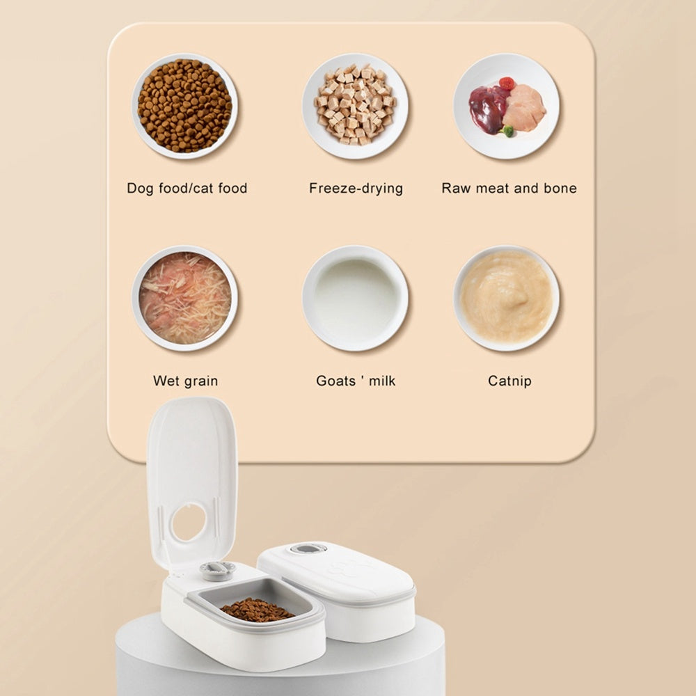 Automatic Timed Pet Feeder Smart Food Dispenser For Cats Dogs Timer Stainless Steel Bowl Auto Dog Cat Pet Feeding Pets Supplies