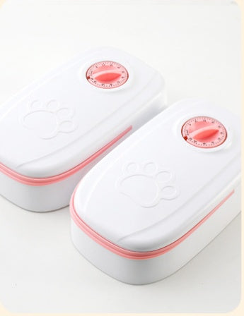 Automatic Timed Pet Feeder Smart Food Dispenser For Cats Dogs Timer Stainless Steel Bowl Auto Dog Cat Pet Feeding Pets Supplies