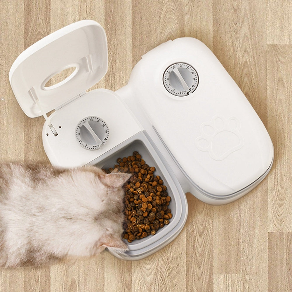 Automatic Timed Pet Feeder Smart Food Dispenser For Cats Dogs Timer Stainless Steel Bowl Auto Dog Cat Pet Feeding Pets Supplies