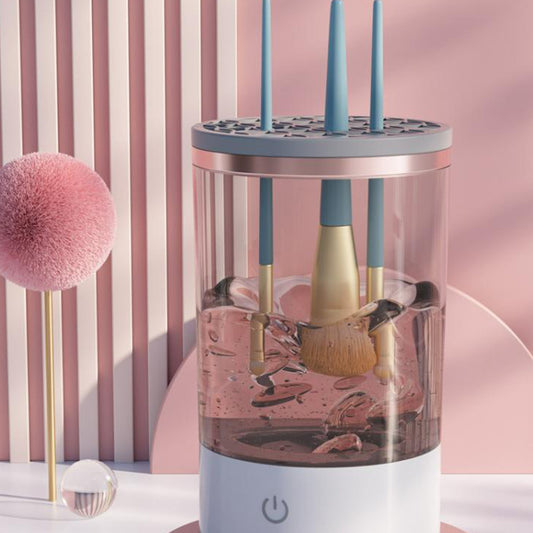 Women's Eye Shadow Brush Cleaning Tool Portable Electric Makeup Brush Cleaner Machine With USB Charging Automatic Cosmetic Brush